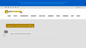 What Leanconstructionblog.com website looked like in 2020 (3 years ago)