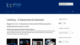 What Labshop.ro website looked like in 2020 (3 years ago)