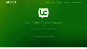What Livecode.org website looked like in 2020 (3 years ago)