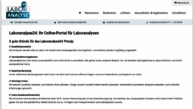 What Laboranalyse24.de website looked like in 2020 (3 years ago)