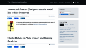 What Libertarianstandard.com website looked like in 2020 (3 years ago)