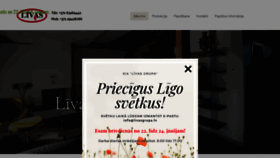 What Livasgrupa.lv website looked like in 2020 (5 years ago)