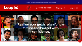 What Leapin.com.au website looked like in 2020 (3 years ago)