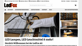 What Ledfox.ch website looked like in 2020 (3 years ago)