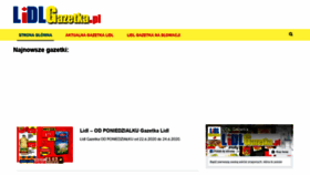 What Lidlgazetka.pl website looked like in 2020 (3 years ago)