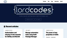 What Lordcodes.com website looked like in 2020 (3 years ago)