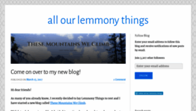 What Lemmonythings.com website looked like in 2020 (3 years ago)