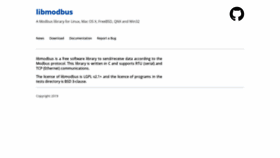 What Libmodbus.org website looked like in 2020 (3 years ago)