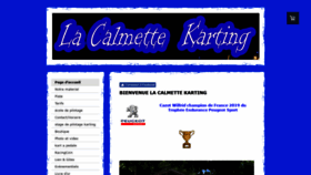 What Lacalmettekarting.fr website looked like in 2020 (3 years ago)