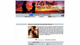What Letsmeet.co.za website looked like in 2020 (3 years ago)