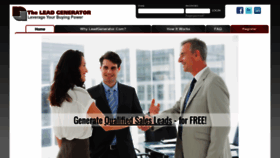 What Leadgenerator.com website looked like in 2020 (3 years ago)