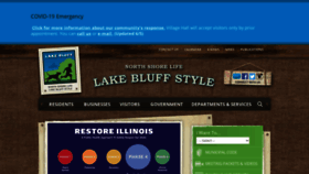 What Lakebluff.org website looked like in 2020 (3 years ago)