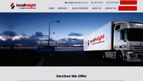 What Localfreight.com.au website looked like in 2020 (3 years ago)