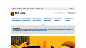 What Leipzig.de website looked like in 2020 (3 years ago)
