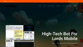 What Lordsbot.com website looked like in 2020 (3 years ago)