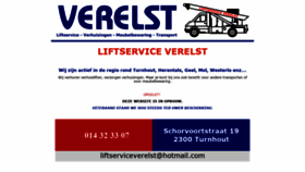 What Liftserviceverelst.be website looked like in 2020 (3 years ago)