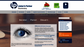 What Lueckel-partner-stb.de website looked like in 2020 (3 years ago)