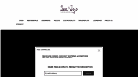 What Leaetjojo.com website looked like in 2020 (3 years ago)