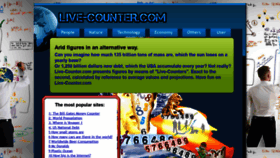What Live-counter.com website looked like in 2020 (3 years ago)