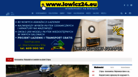 What Lowicz24.eu website looked like in 2020 (3 years ago)