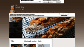 What Le-cuisinier.net website looked like in 2020 (3 years ago)