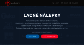 What Lacnenalepky.sk website looked like in 2020 (3 years ago)