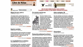 What Librodenotas.com website looked like in 2020 (3 years ago)