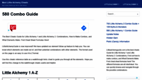 What Littlealchemyguide.com website looked like in 2020 (3 years ago)