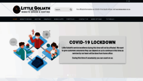 What Littlegoliath.co.za website looked like in 2020 (3 years ago)