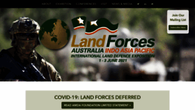 What Landforces.com.au website looked like in 2020 (3 years ago)