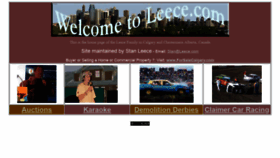 What Leece.com website looked like in 2020 (3 years ago)