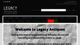 What Legacyantiques.co.uk website looked like in 2020 (3 years ago)