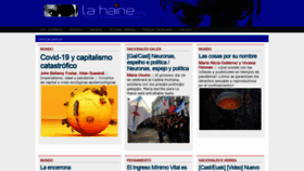What Lahaine.org website looked like in 2020 (3 years ago)
