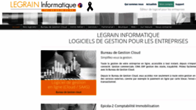 What Legrain.fr website looked like in 2020 (3 years ago)
