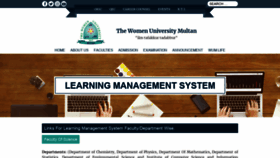 What Lms.wum.edu.pk website looked like in 2020 (3 years ago)