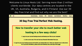 What Linux-hosts-ltd.com website looked like in 2020 (5 years ago)