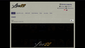 What Live22.online website looked like in 2020 (5 years ago)