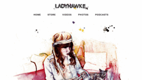 What Ladyhawkemusic.com website looked like in 2020 (3 years ago)