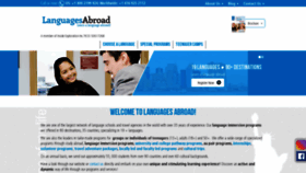 What Languagesabroad.com website looked like in 2020 (3 years ago)