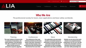 What Laserinstitute.org website looked like in 2020 (3 years ago)