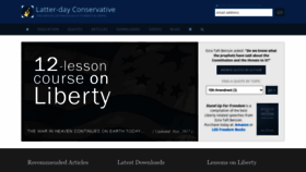 What Latterdayconservative.com website looked like in 2020 (3 years ago)
