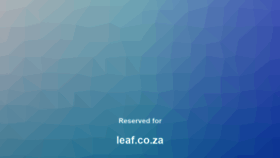 What Leaf.co.za website looked like in 2020 (3 years ago)