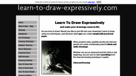 What Learn-to-draw-expressively.com website looked like in 2020 (3 years ago)