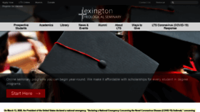 What Lextheo.edu website looked like in 2020 (3 years ago)
