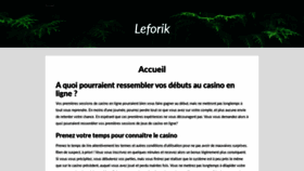 What Leforik.com website looked like in 2020 (3 years ago)