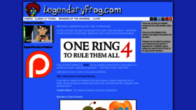 What Legendaryfrog.com website looked like in 2020 (3 years ago)