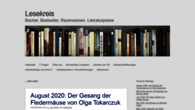 What Lesekreis.org website looked like in 2020 (3 years ago)