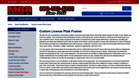 What Licenseplateframesdirect.com website looked like in 2020 (3 years ago)