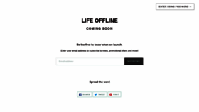 What Life-offline.com website looked like in 2020 (3 years ago)