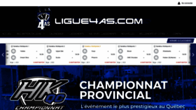 What Ligue4as.com website looked like in 2020 (3 years ago)